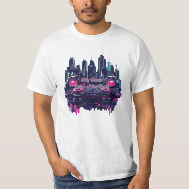 Camiseta City Beats: Pulse of the Night (Frente)
