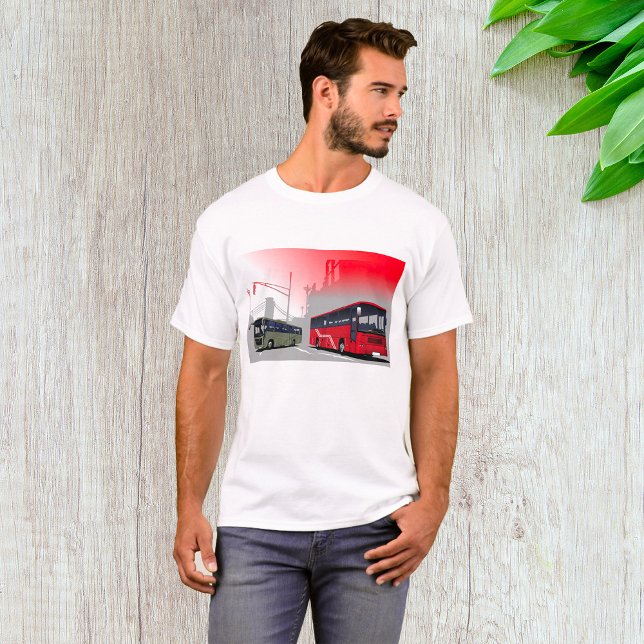Camiseta City Busa Red Green Coaches em Urban Street (Criador carregado)