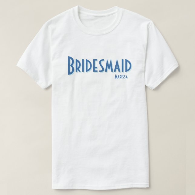 Camiseta City Chic Bridesmaid (Frente do Design)