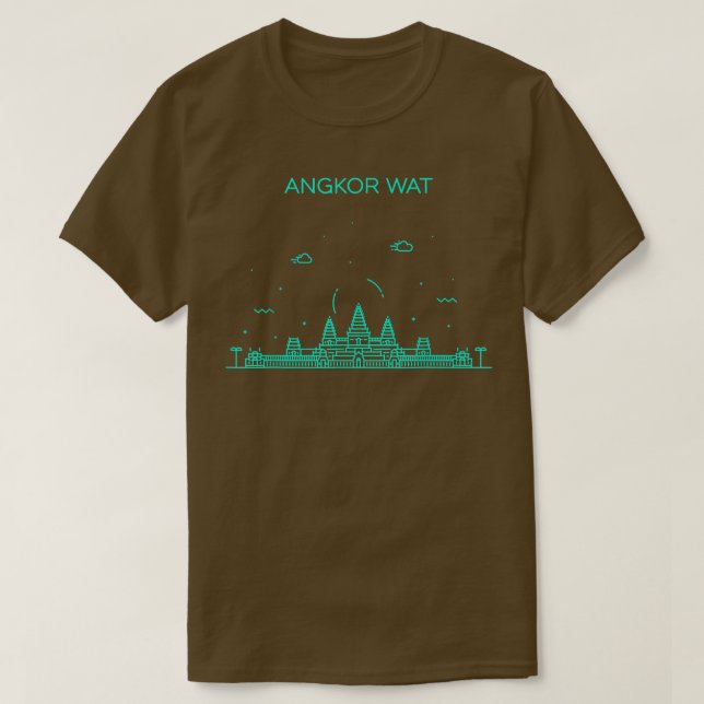 Camiseta City Night Angkor Wat (Frente do Design)
