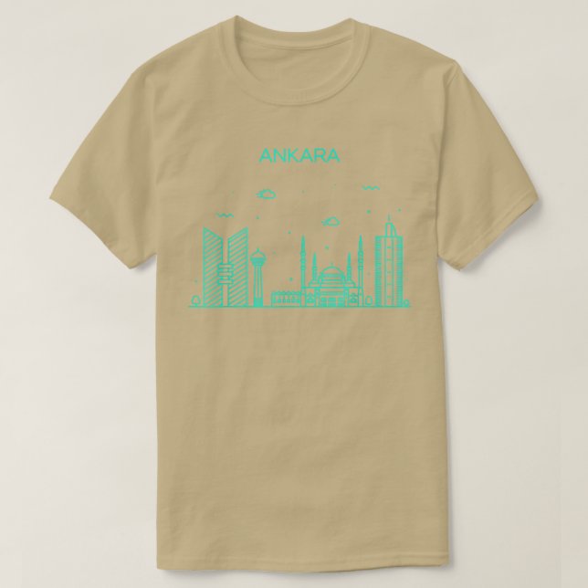 Camiseta City Night Ankara (Frente do Design)