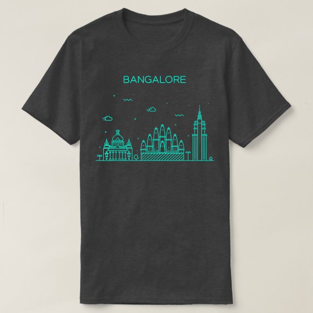 Camiseta City Night Bangalore (Frente do Design)