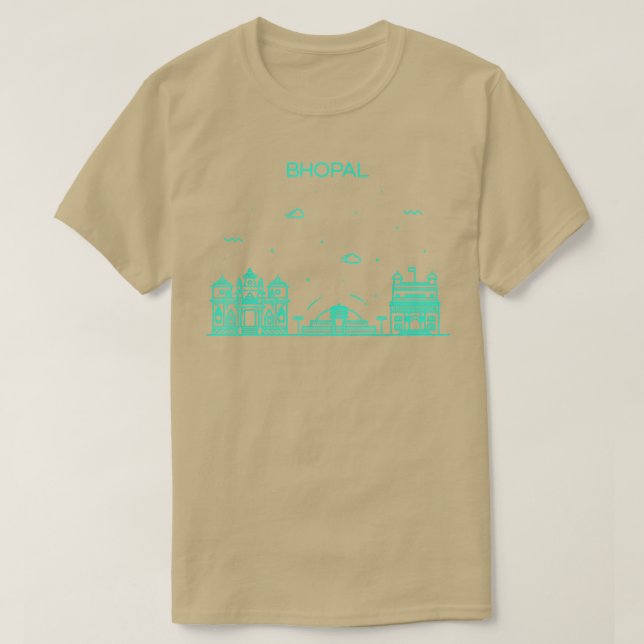 Camiseta City Night Bhopal (Frente do Design)