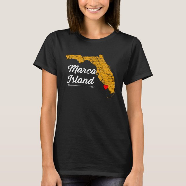 Camiseta City of MARCO ISLAND FLORIDA Vacation Souvenir  Gr (Frente)