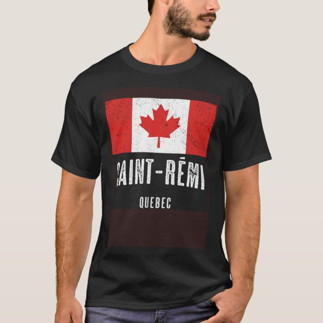 Camiseta City of Saint Rémi  CANADA Canadian Flag Souvenir (Frente)