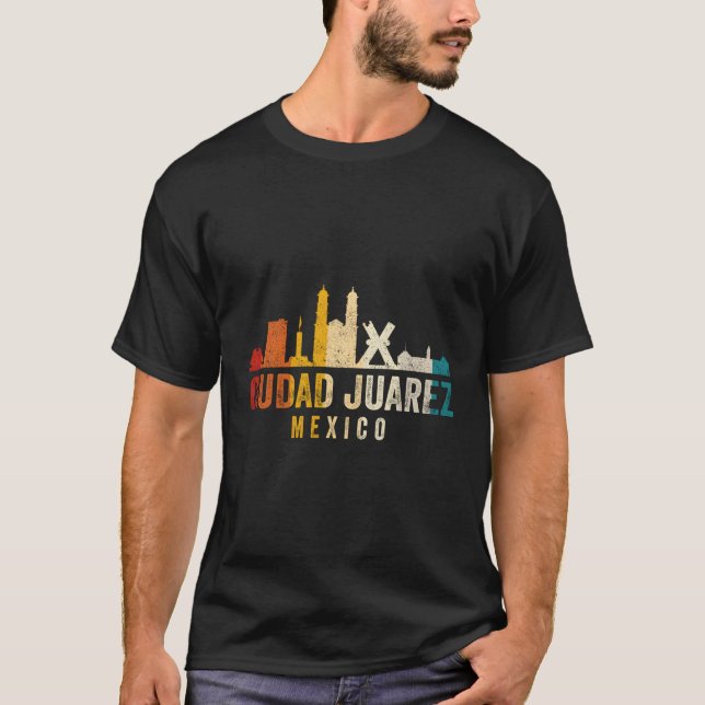 Camiseta Ciudad Juarez Skyline México (Frente)