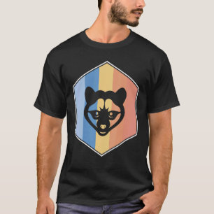 Camiseta Civet Com Cores Retroativas Num Hexágono