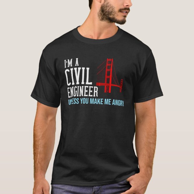 Camiseta Civil Engineer  Bridge Engineering (Frente)