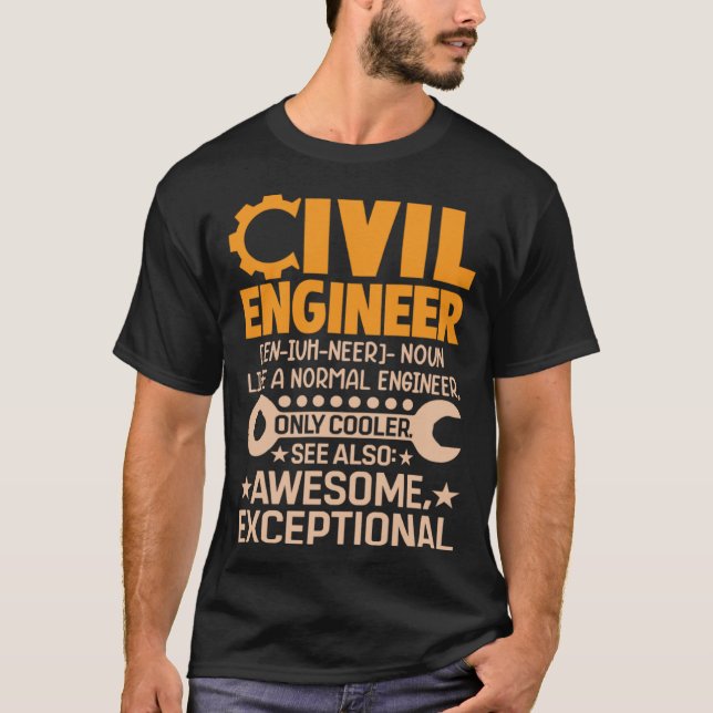 Camiseta Civil Engineer Like A NormalEngineer Board Exam Pr (Frente)