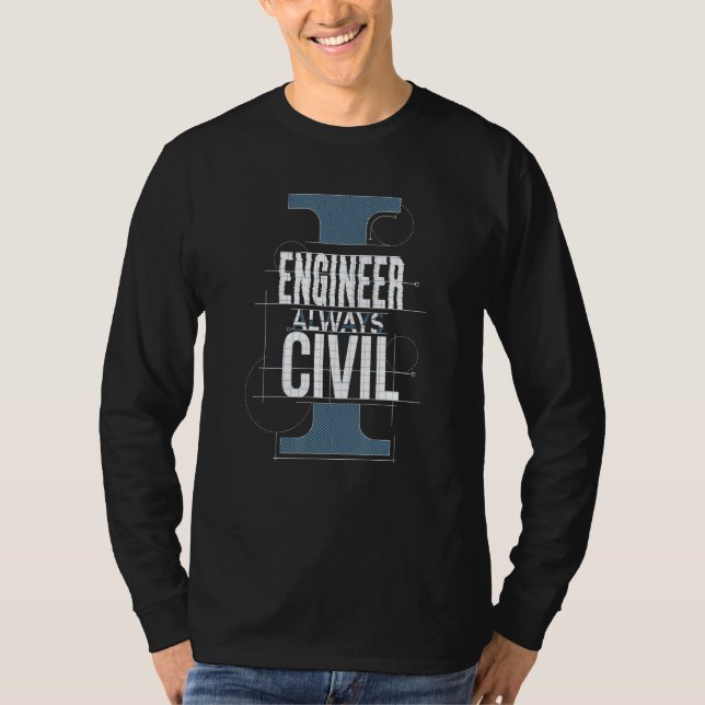 Camiseta Civil Engineer   Math Student 2 (Frente)