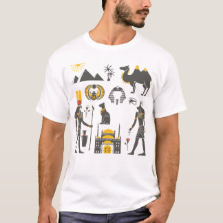 Camiseta civilização faraônica egípcia