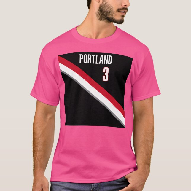 Camiseta Cj Mccolum - Telefone de Jersey de Portland Basbal (Frente)