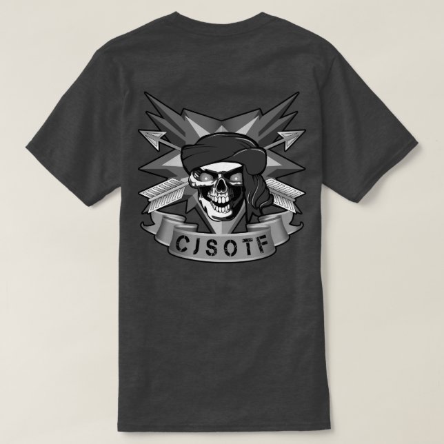 Camiseta CJSTOF Monocromático Personalizável (Verso do Design)