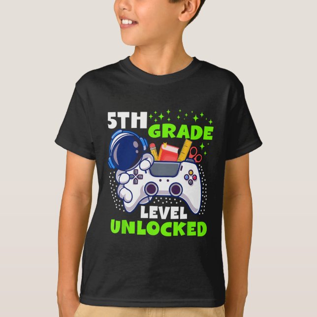 Camiseta Ck De Volta à Escola Nível 5º Ano Desbloqueado Gam (Frente)