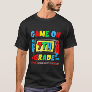 Camiseta Ck Para Escola Game On 7º Ano Gamer Engraçado Cria