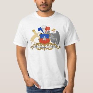 Camiseta CL da brasão do Chile
