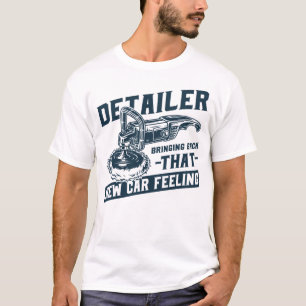 Camiseta Cl do Carro Detailer Automaticamente Desanexando N
