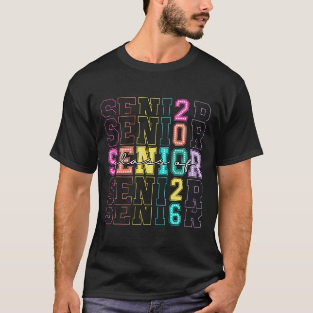Camiseta Cl Of 2026 Senior 2026 Back To School 2026 Graduat (Frente)