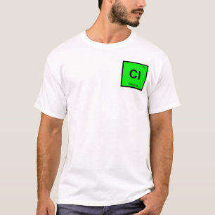 Camiseta Cl - Química do Cloro Símbolo da Tabela Periódica