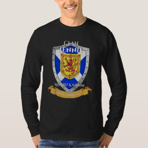 Camiseta Clã da Família Escocesa Lennie Escócia Escudo