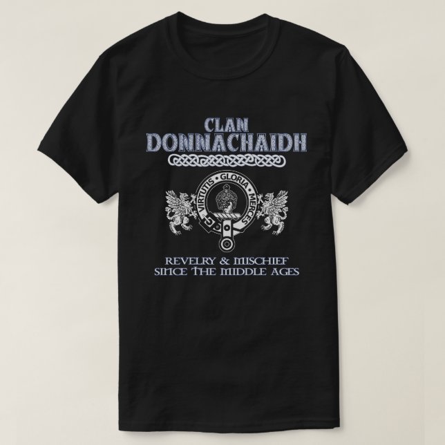 Camiseta Clã Donnachaidh crest na Escócia (Frente do Design)