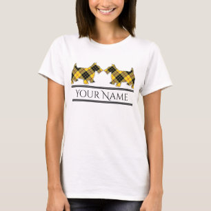 Camiseta Clã escocês MacLeod de cães do Scottie do Tarta