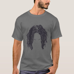 Camiseta Cla Essencial de Cabelo Preto com Tomadas de desig