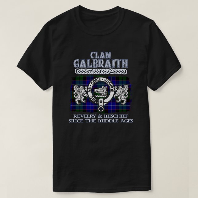 Camiseta Clã Galbraith cress clãs escoceses surna escocesa (Frente do Design)