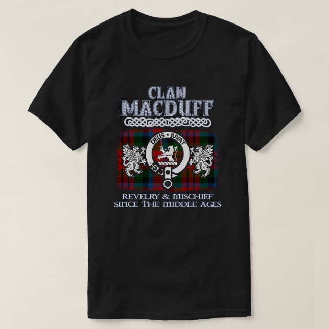 Camiseta Clã MacDuff criatura escocesa apelido escocês (Frente do Design)