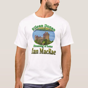 Camiseta Clã MacRae que sonha de Eilean Home Donan