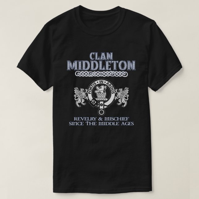 Camiseta Clã Middleton cress escocesa surna escocesa (Frente do Design)