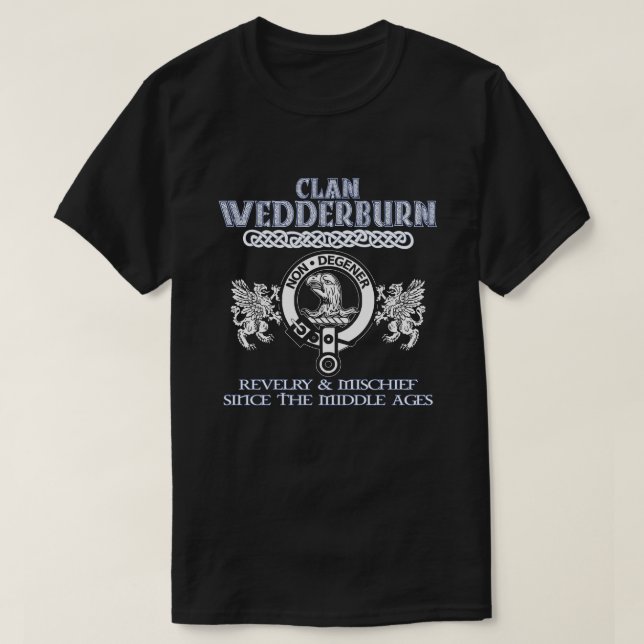 Camiseta Clã Wedderburn cress escocês clans surn (Frente do Design)