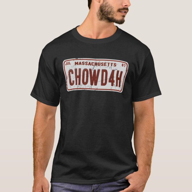 Camiseta Clam Chowder Boston Accent CHOWDAH (Frente)