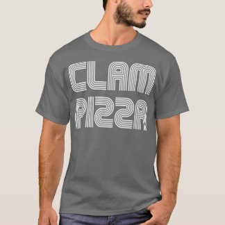 Camiseta Clam Pizza Vintage Retro 70s 80s Engraçado