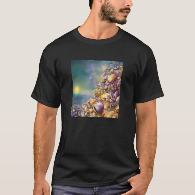 Camiseta Clam Seashell Shell Collector Beach Ocean Coastal (Frente)