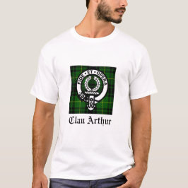 Camiseta Clan Arthur Crest Crachá & Tartan