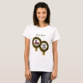 Camiseta Clan Blair Crest com o nome T-Shirt feminina