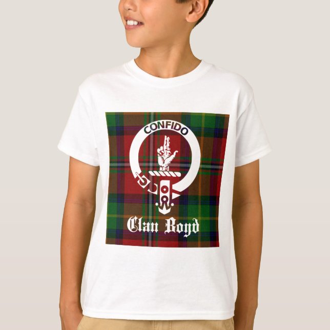 Camiseta Clan Boyd Crest Tartan (Frente)