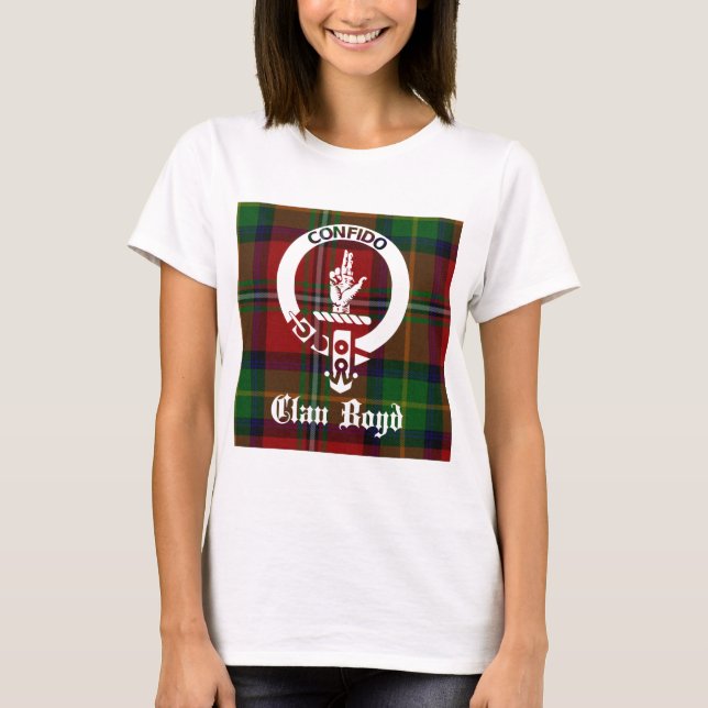 Camiseta Clan Boyd Crest Tartan (Frente)