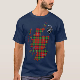 Camiseta Clan Boyd Tartan Map & Crest T-Shirt