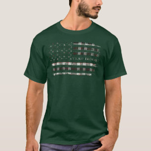 Camiseta Clan Brodie black & white Scottish Tartan flag