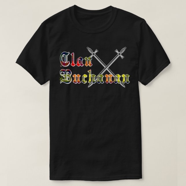 Camiseta Clan Buchanan surname last name Scottish Tartan  (Frente do Design)