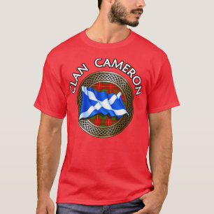 Camiseta Clan Cameron Crest Tartan Knot