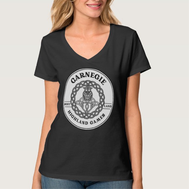 Camiseta Clan Carnegie Scottish Thistle Highland Games (Frente)