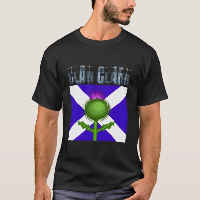 Camiseta Clan Clark Tartan Scottish Family Name Scotland Pr (Frente)