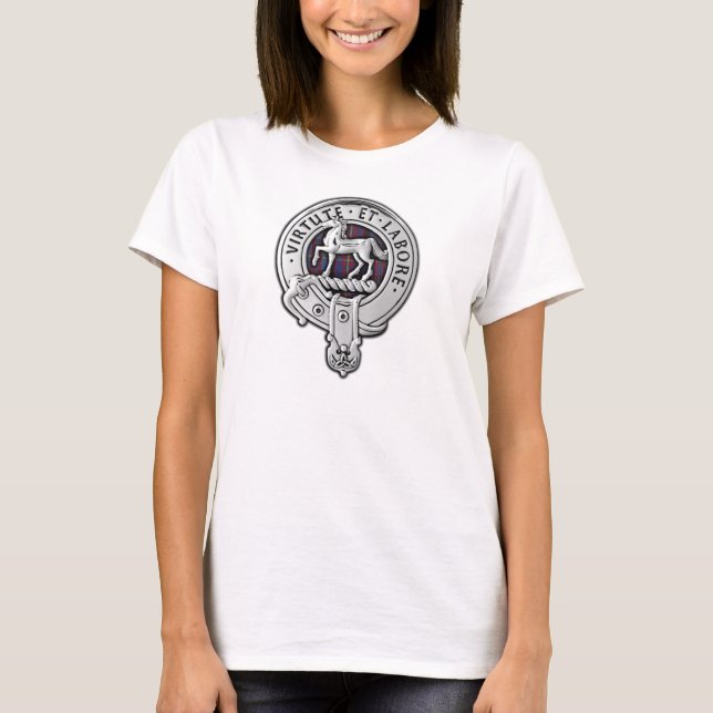Camiseta Clan Cochrane Crest & Azure Tartan (Frente)