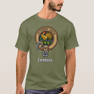 Camiseta Clan Cockburn Crest sobre Tartan