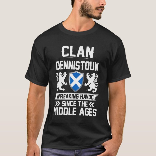 Camiseta Clan Dennistoun Scottish Family Clan Scotland Wrea (Frente)