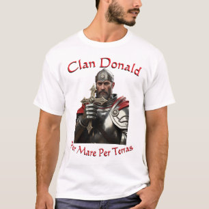 Camiseta Clan Donald MacDonald Por égua por terras design