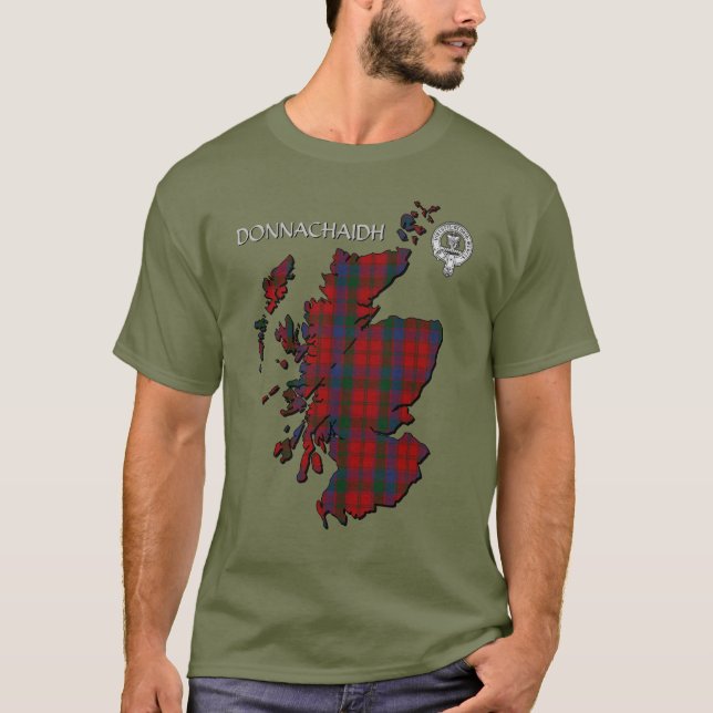 Camiseta Clan Donnachaidh (Robertson) Crest & Tartan (Frente)